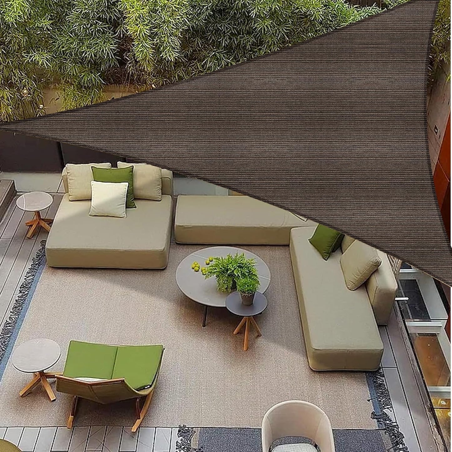 COOLBOYS 16'x 20' Sun Shade Sail Dark Grey Rectangle UV Block Outdoor Shade Canopy Sunshade for Patio Lawn Garden Carport Backyard Deck Pergola