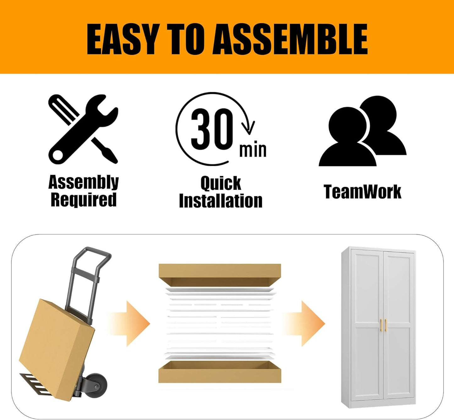 71" Tall Metal Storage Cabinet, Kitchen Pantry Storage Cabinets with Doors and 4 Shelves, White Pantry Cabinet, Utility Kitchen Cupboard, Large Steel Cabinets for Dining Room, Office, Living Room