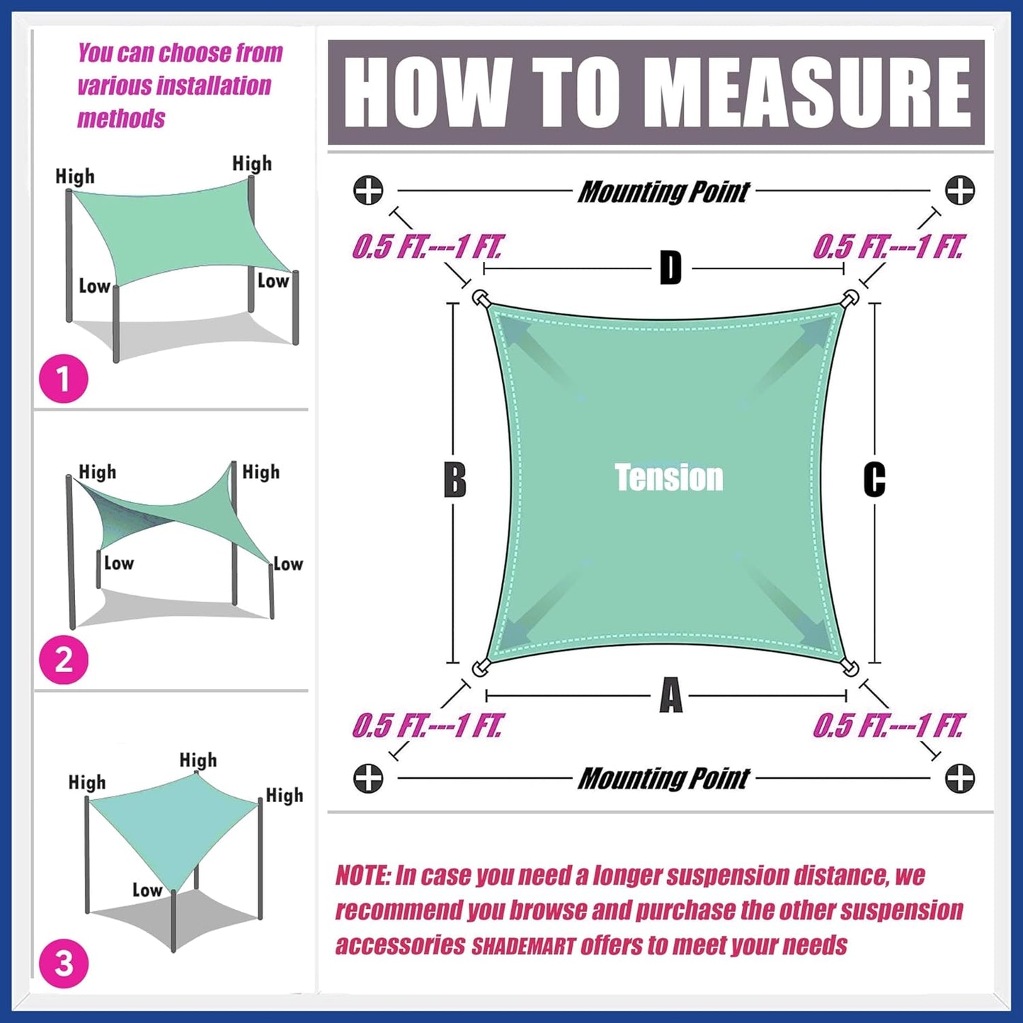 ShadeMart 12' x 20' Brown Sun Shade Sail UPF50 Rectangle Canopy Fabric Cloth Screen smTAPR1220, Water and Air Permeable & UV Resistant, Heavy Duty, Carport Patio Outdoor - (We Customize Size)