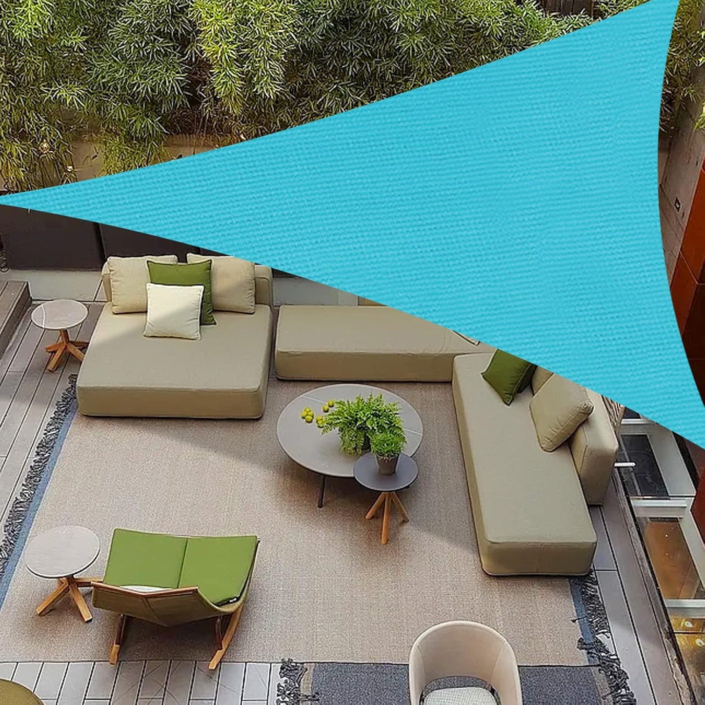 COOLBOYS 16'x 20' Sun Shade Sail Dark Grey Rectangle UV Block Outdoor Shade Canopy Sunshade for Patio Lawn Garden Carport Backyard Deck Pergola